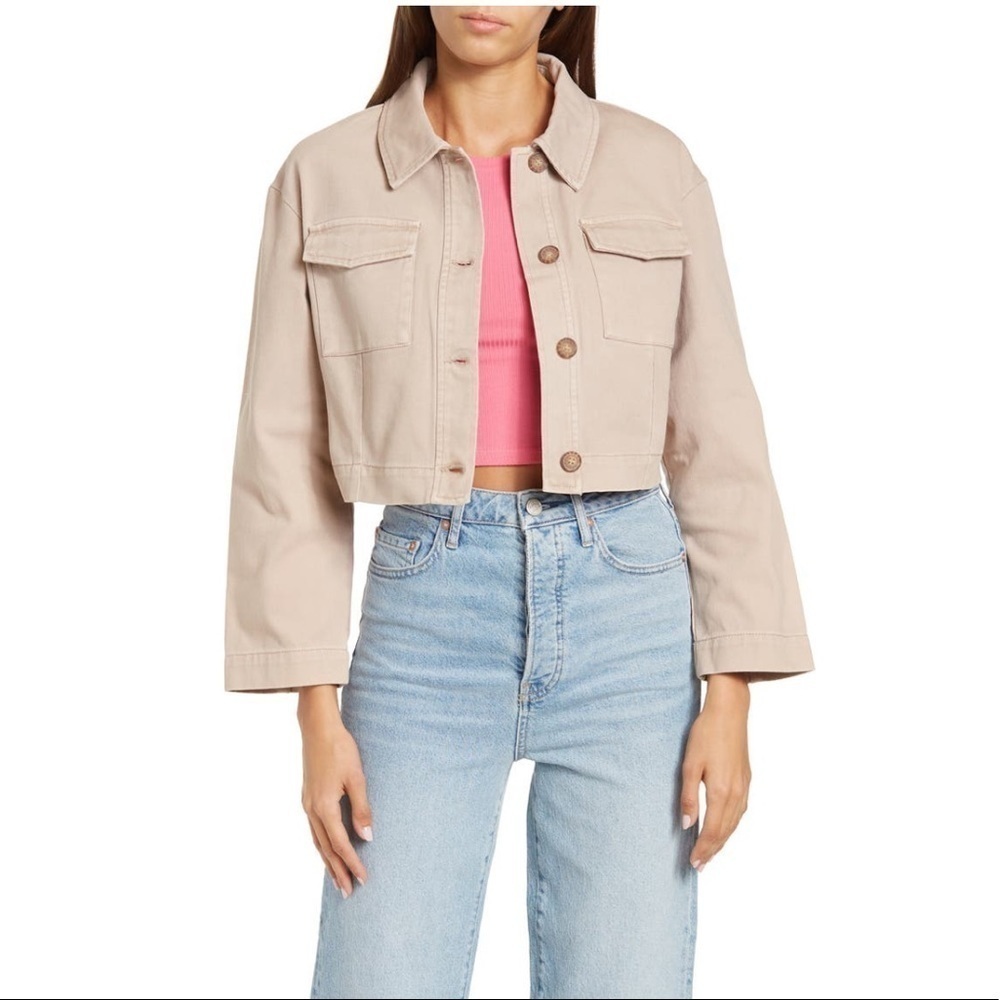 BCBGeneration Crop Cotton Twill‎ Jacket